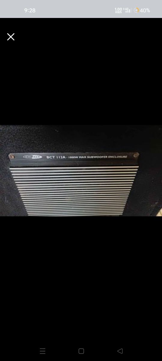 Caliber BCT112A Subwoofer com amplificador 1000 W