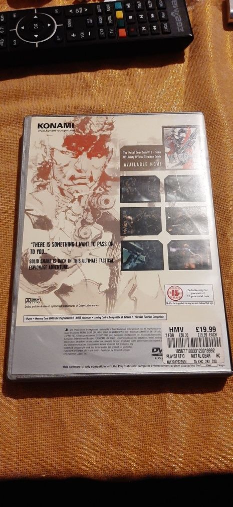 MGS 2 PS2 Playstation Metal Gear Solid 2