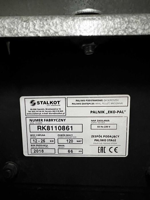 Palnik, podajnik do kotła na ekogroszek+zasobnik+dodatkowy ślimak