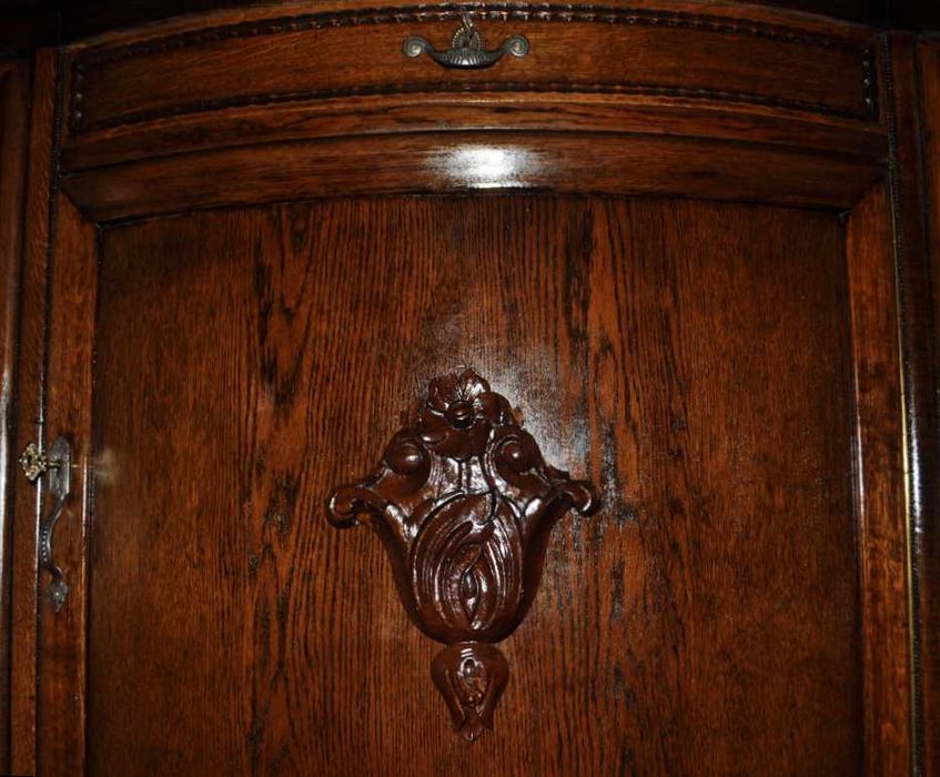 stara komoda rzeźbiona bufet antyk