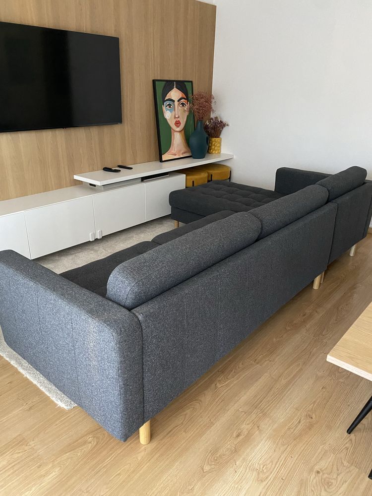 Sofa LANDSKRONA Sofá 3 lugares mais chaise longue