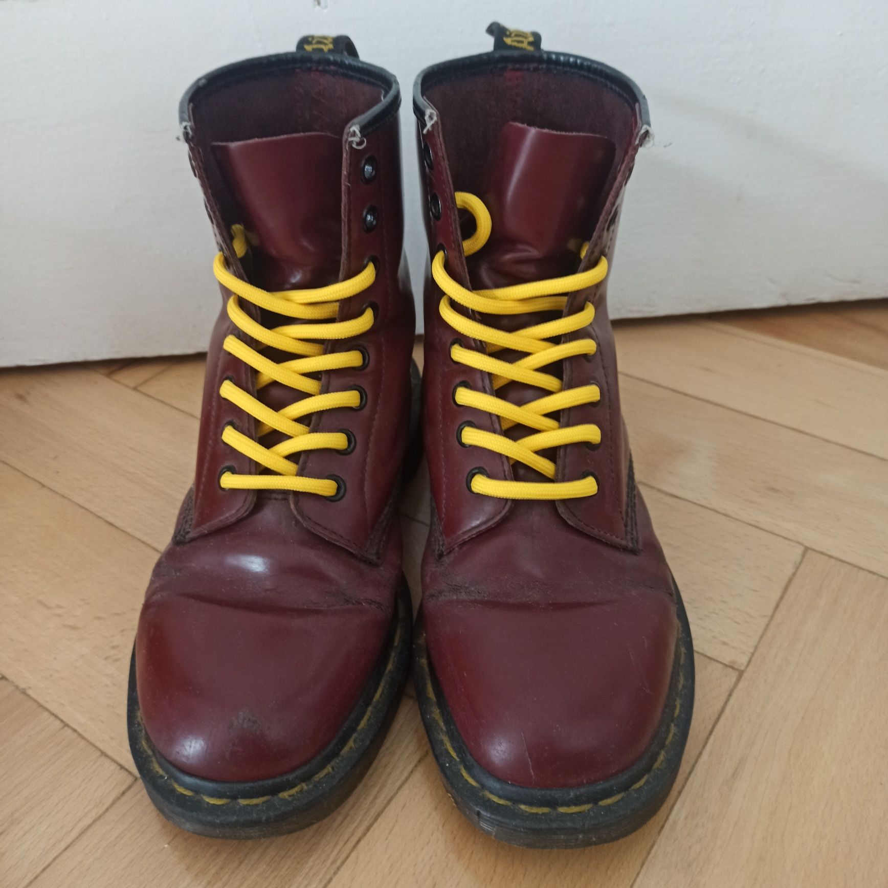 Dr Martens 1460 Cherry Red Smooth bordowe wiśniowe martensy glany