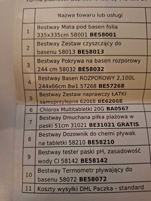 Basen Bestway 244x66cm 57268
