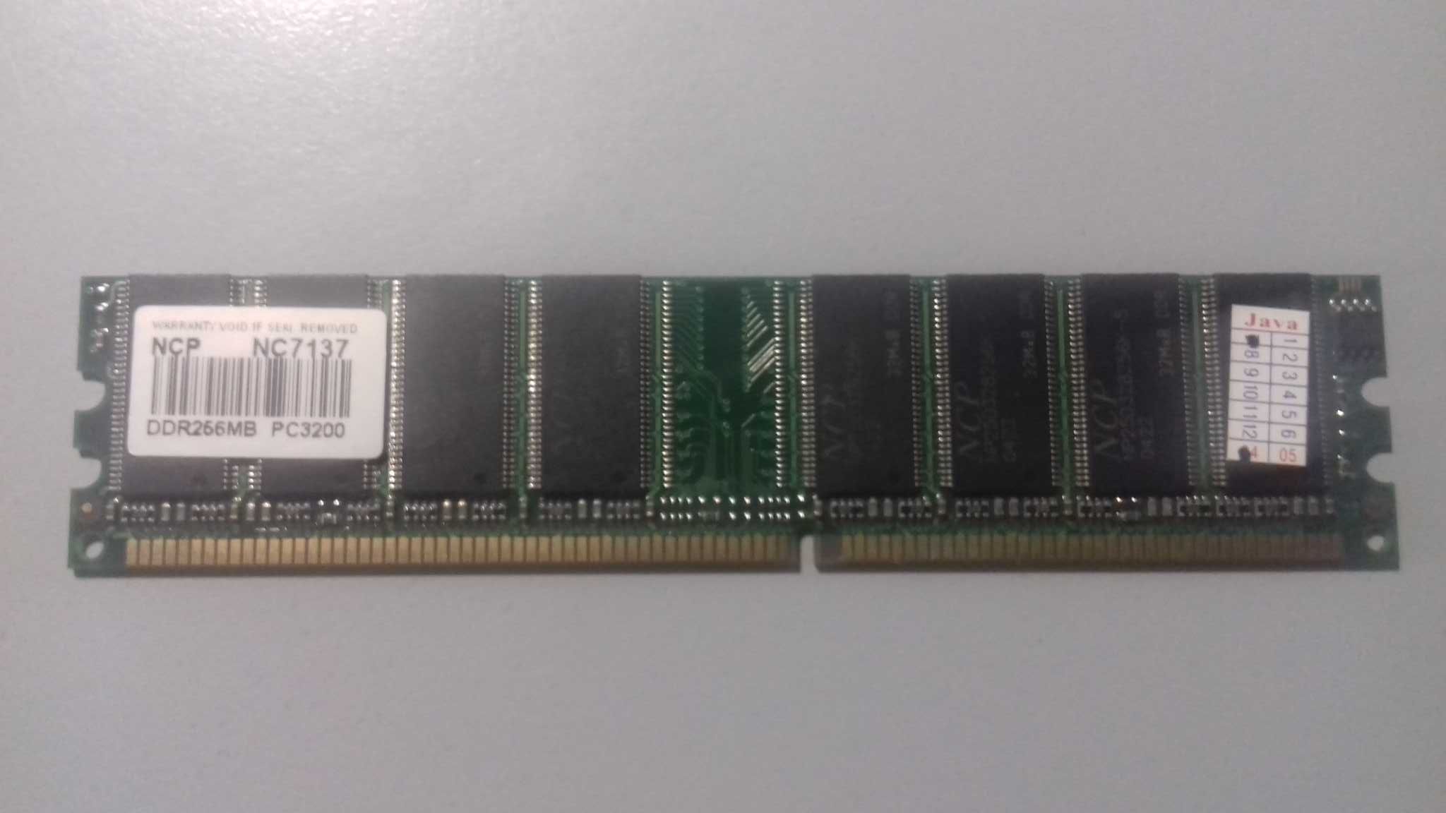 Оперативная память 256Mb DDR1 PC-3200 NCP