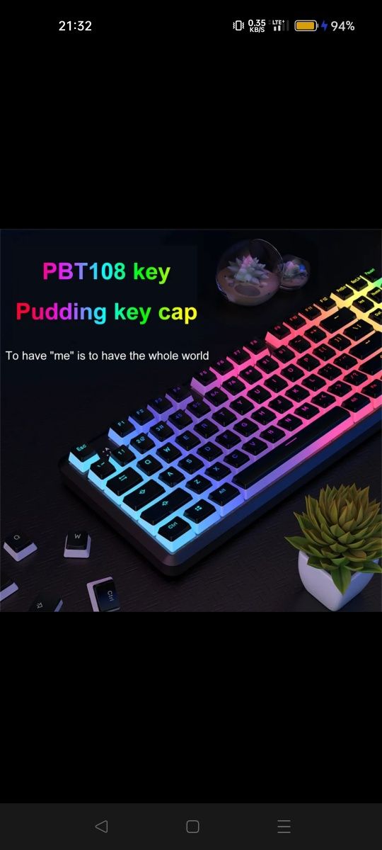 KeyCaps pudding PBT, nakładki do klawiatur mechanicznych