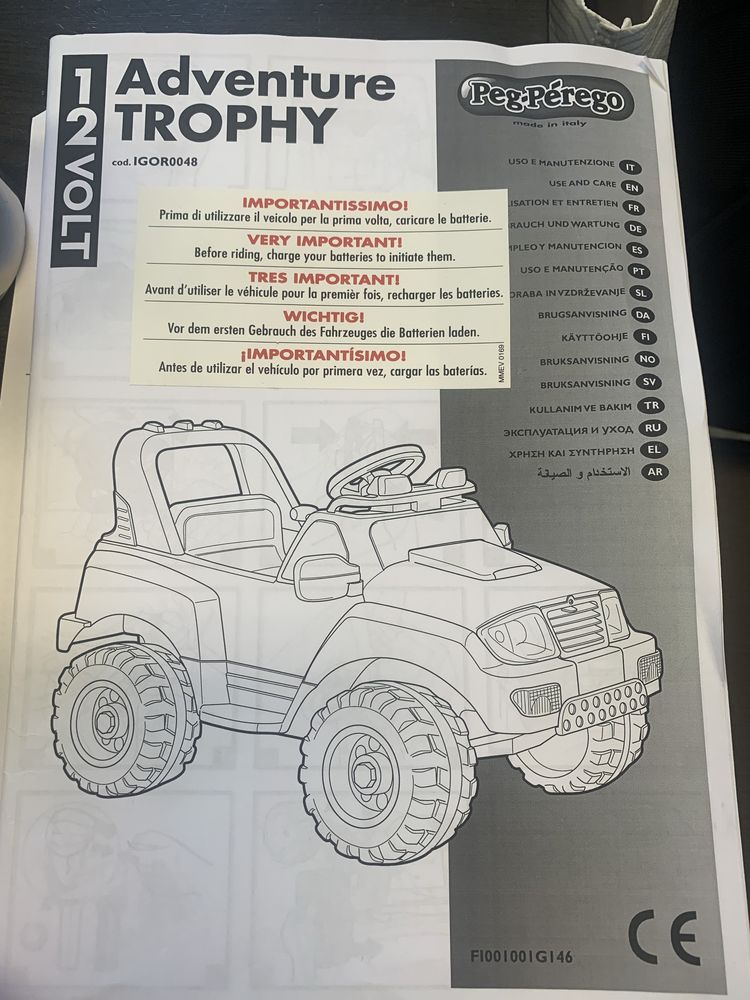 Peg Perego Adventure Trophy jeep elektryczny