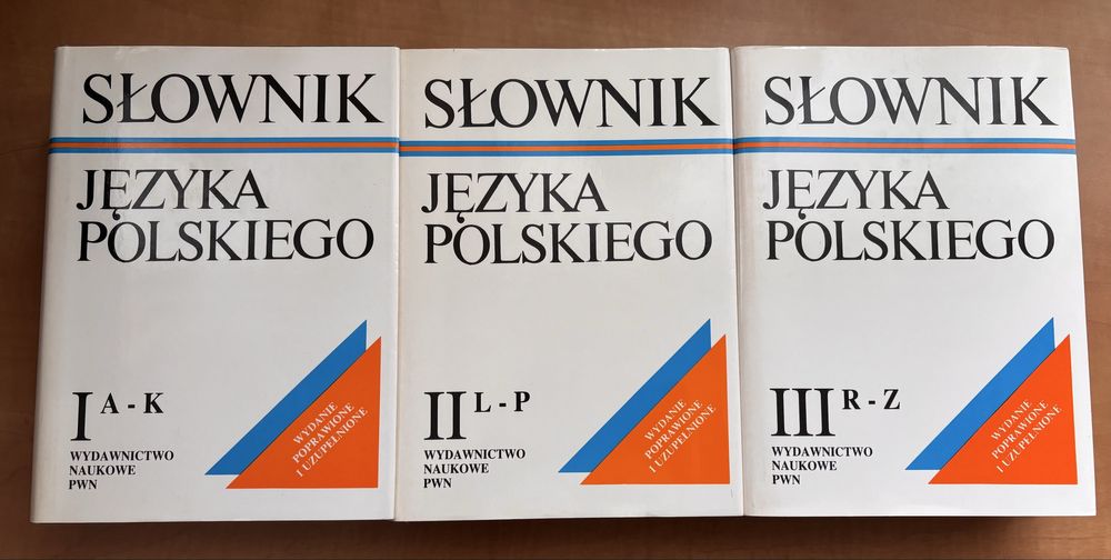 Słownik języka polskiego PWN 3 tomy i suplement