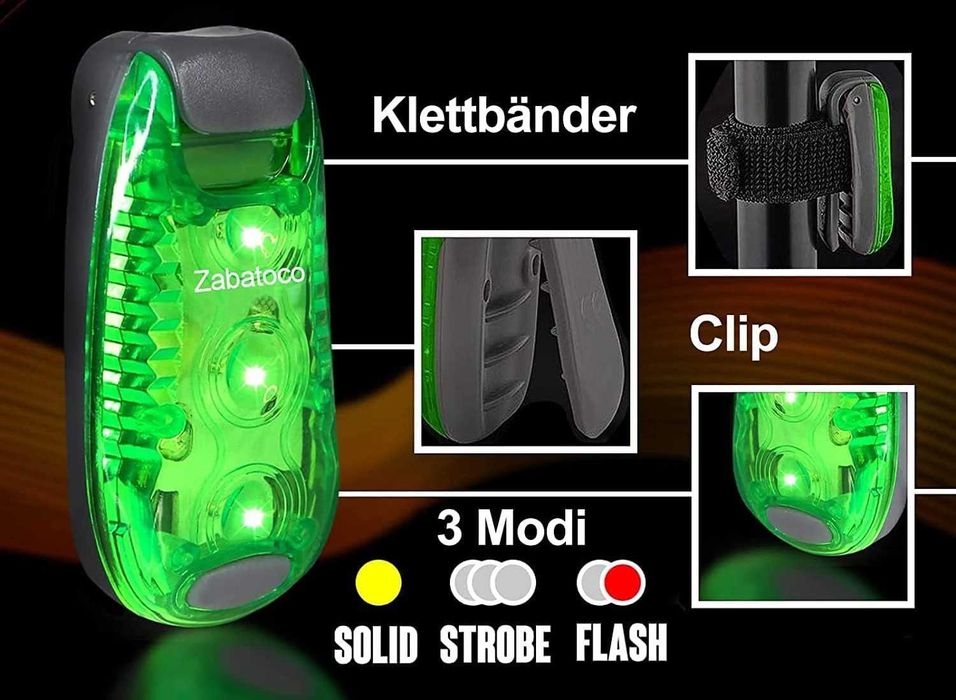 Oświetlenie lampka LED 3szt. Migające światło bezpieczeństwa Zabatoco