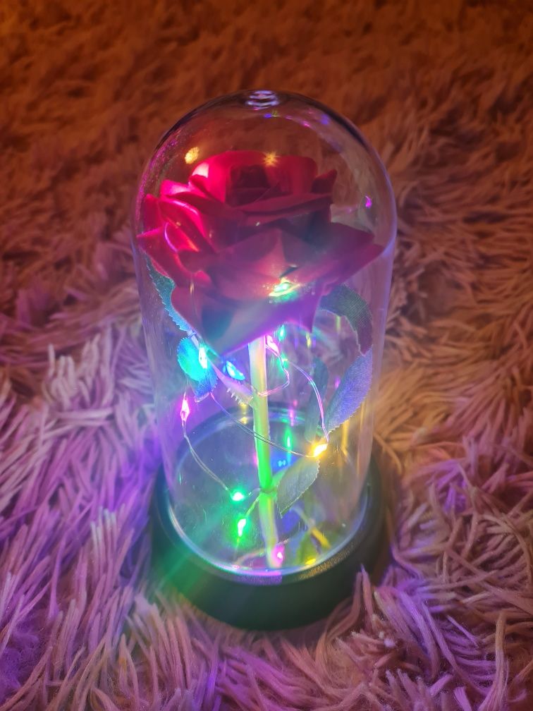 Róża ozdobna led 15cm