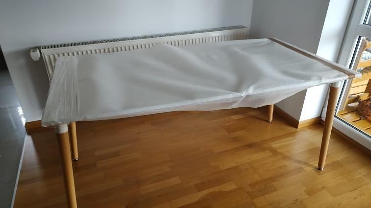 Stół 160x80 loft lakier połysk biały Eifla
