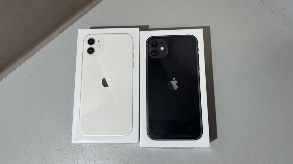 Nowy IPHONE 11 64GB,  CZARNY i BIAŁY, zaplombowany, nieaktywowany