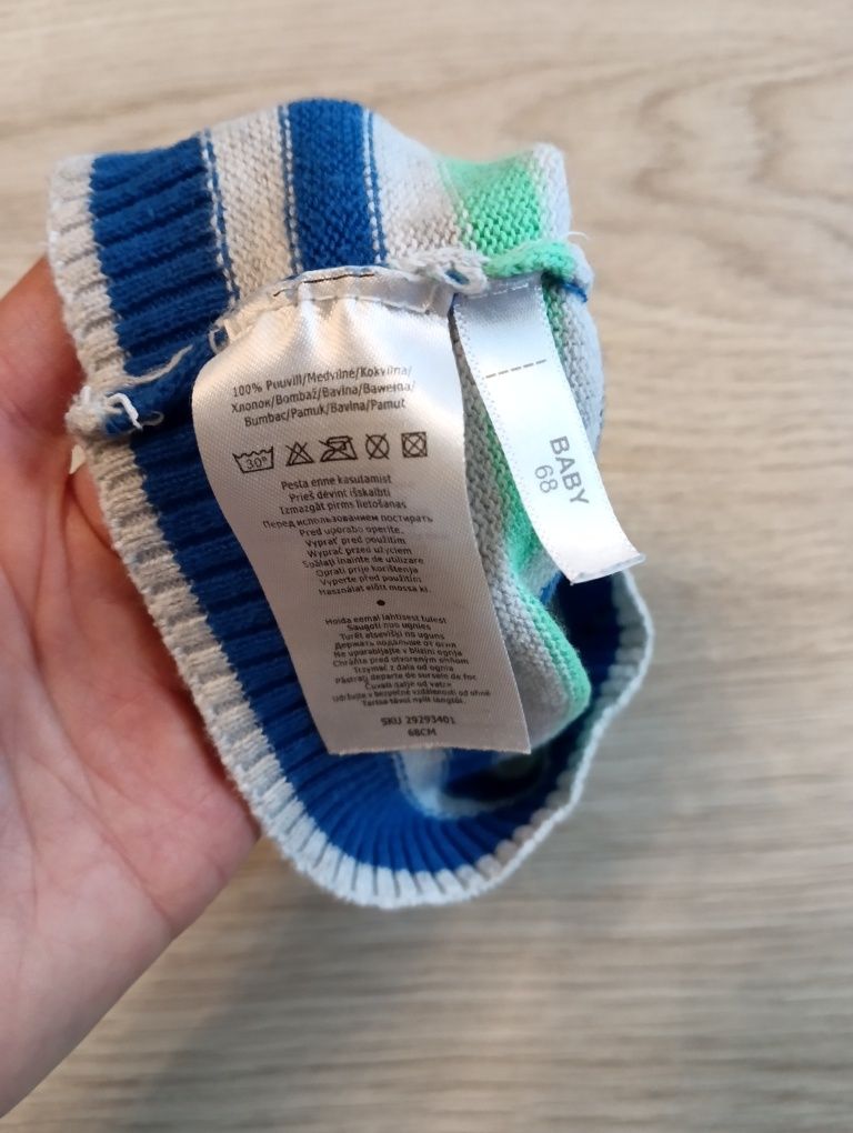 Czapka przejściowa czapeczka rozmiar 68
