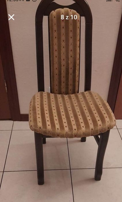Stół drewniany wraz z 6 szt krzeseł