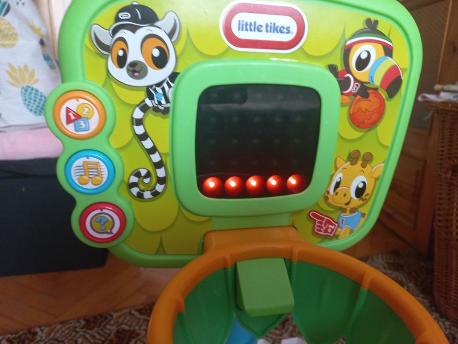 Centrum Sportowe Little Tikes bramka koszykówka kręgle