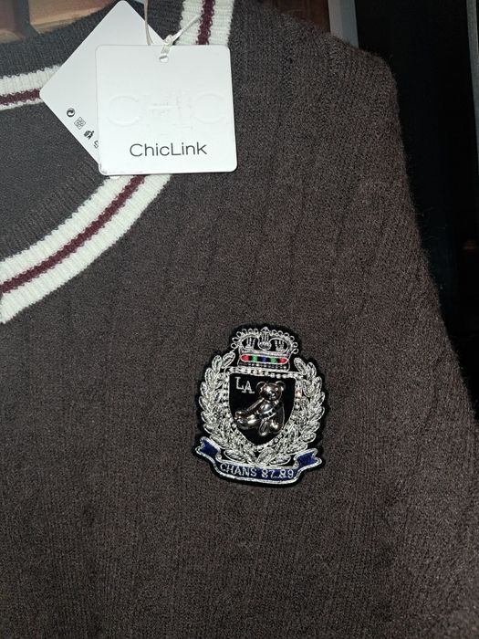 Sweterek czekolada herb miś