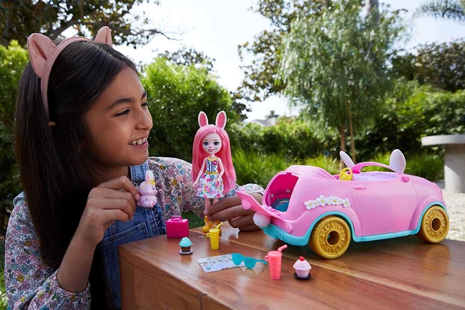 Энчантималс Машинка с куклой Бри Кролик Enchantimals Bunnymobile Car