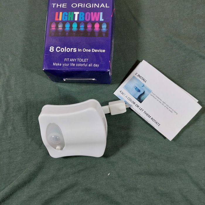 Многоцветная подсветка унитаза биде, датчик движения ночник светильник