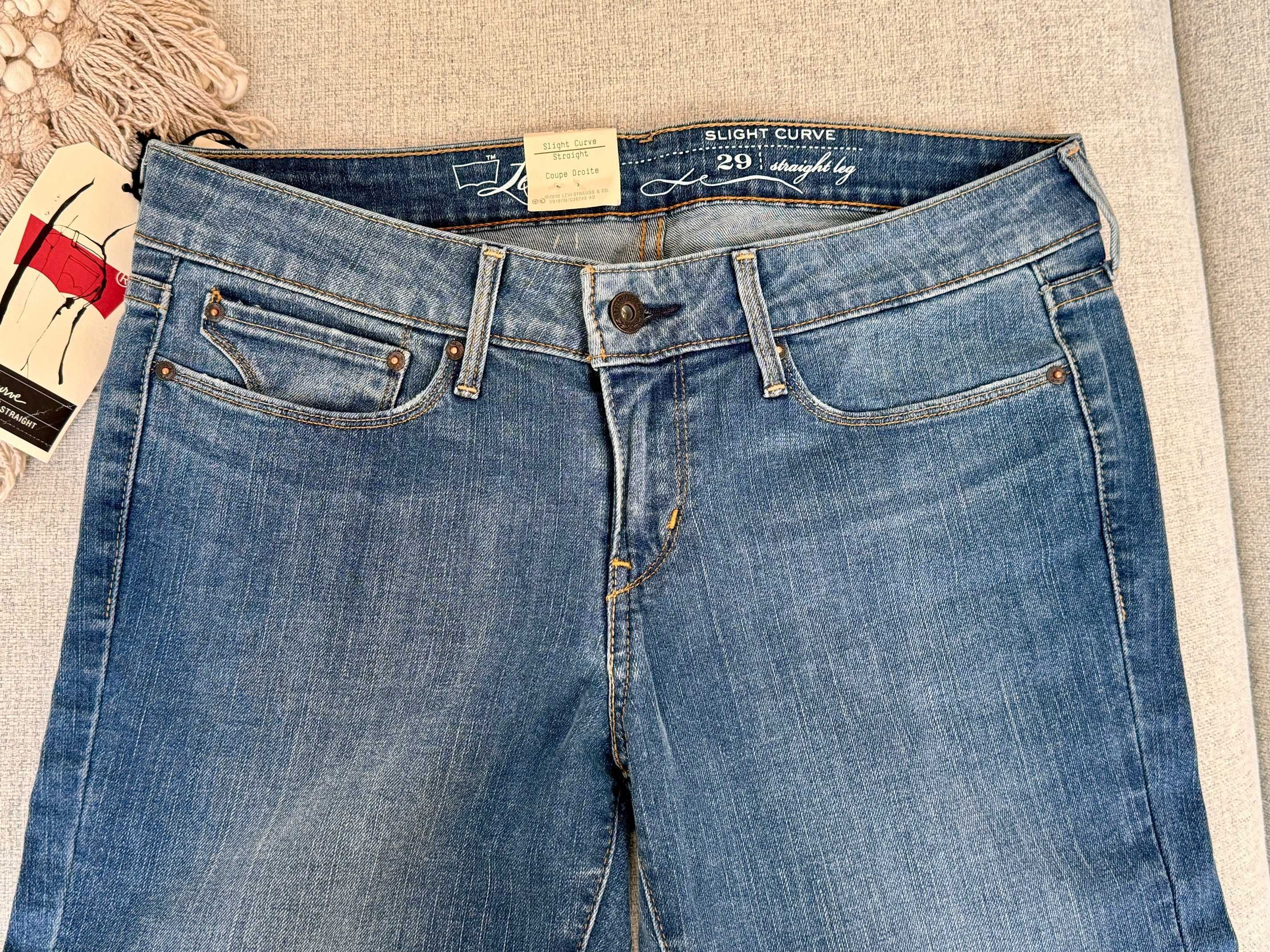 Levis levi's spodnie damskie dżinsy jeansy 29/32 niebieskie nowe