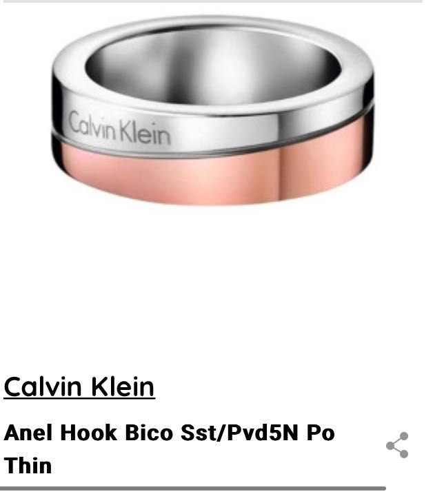 Anel Calvin Klein novo nunca usado . Tamanho 5