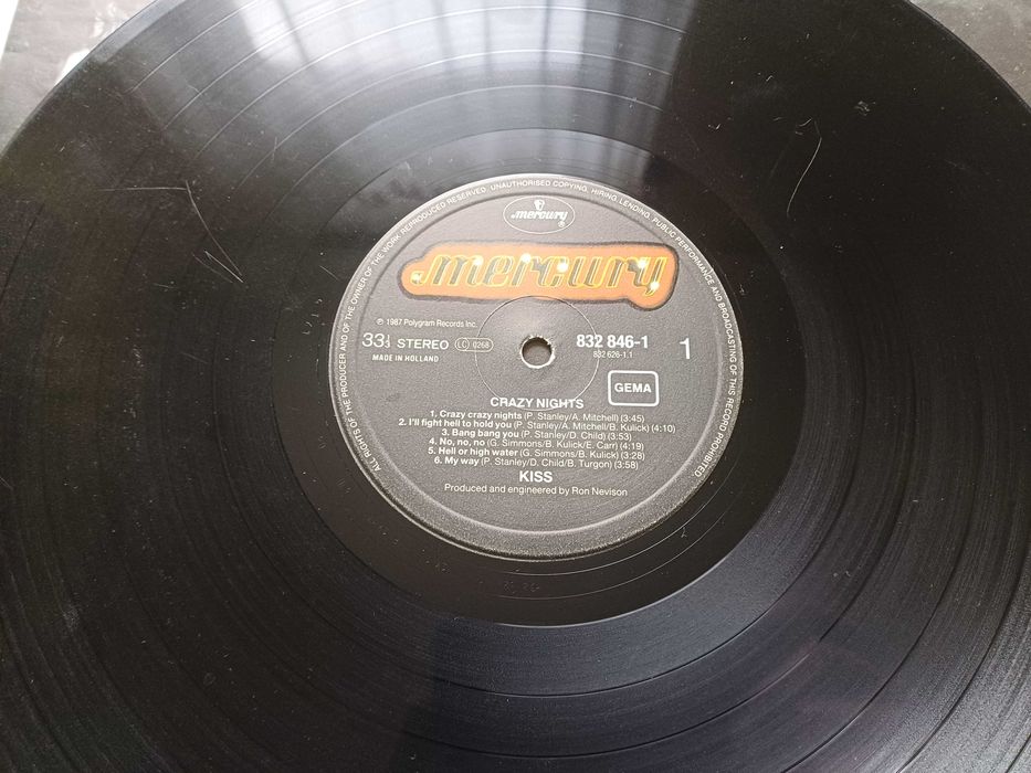 KISS – Crazy Nights (1987, Holland, Mercury)