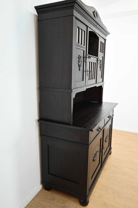 wysoki kredens międzywojenny lity dąb 072202