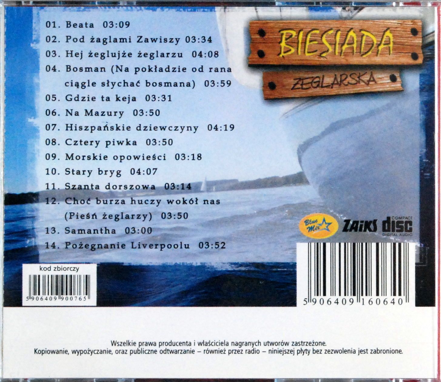 (CD) Biesiada Żeglarska - Pod Żaglami Zawiszy BDB