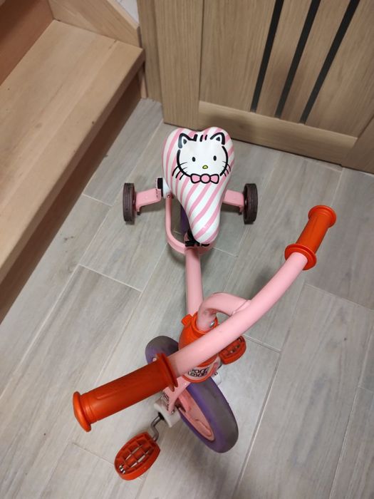 Дитячий велосипед бiговел 2 в 1 profi kids 12" рожевий беговел