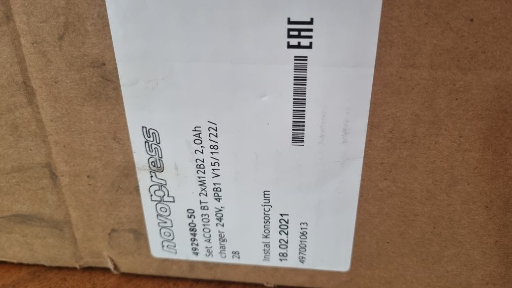 Zaciskarka akumulatorowa novopress  ACO103 BT