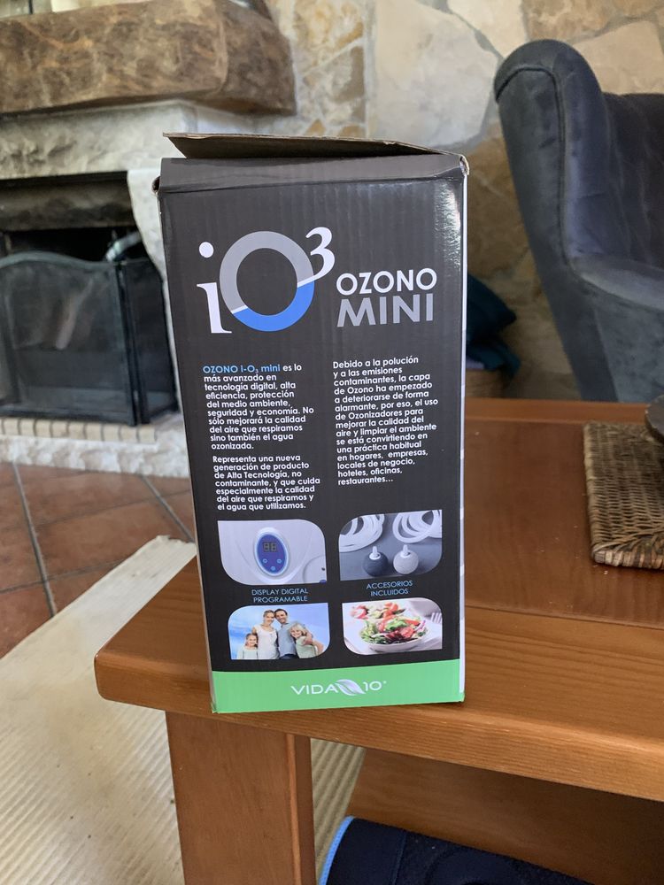 Maquina de purificação de ar e agua mini ozono io3