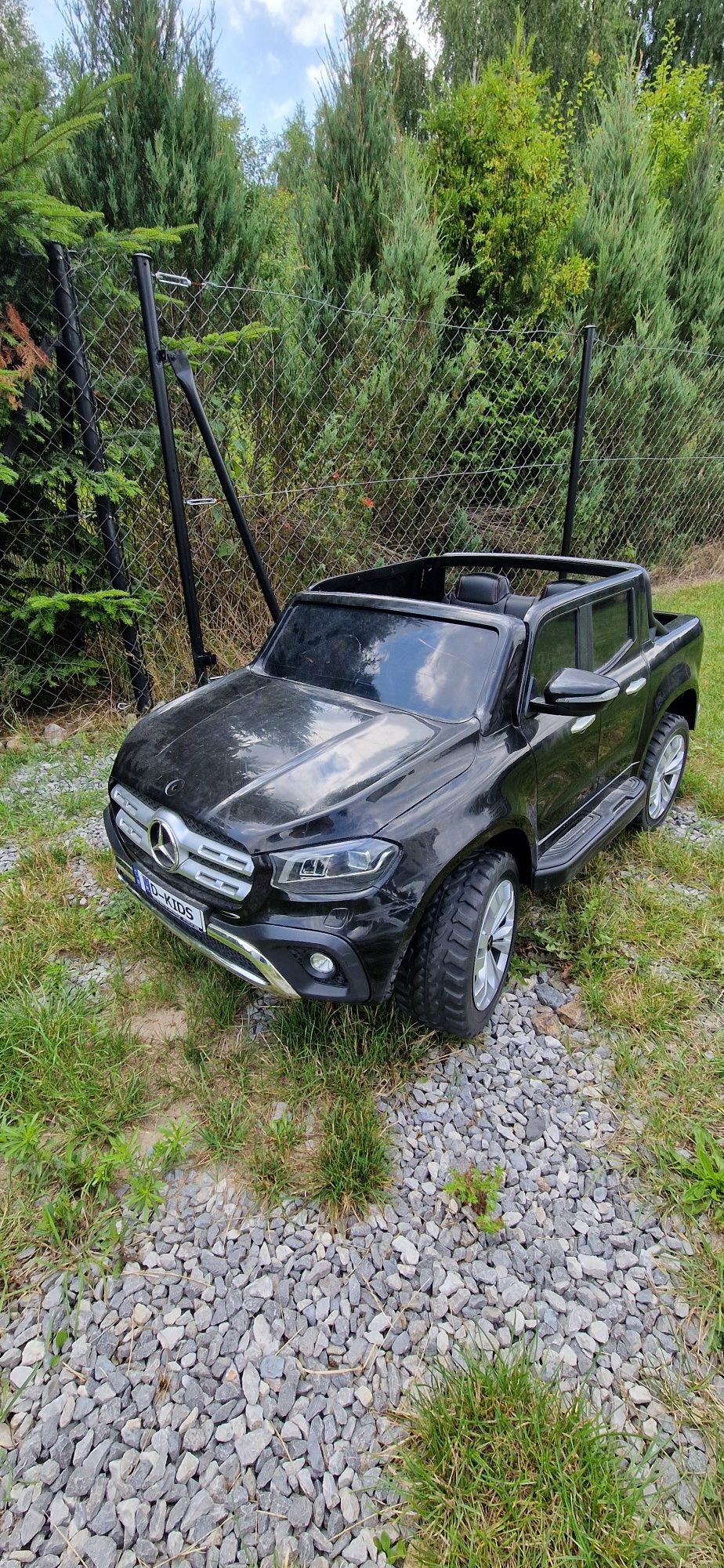 Mercedes X Class Czarny MP4 Duży samochód na akumulator