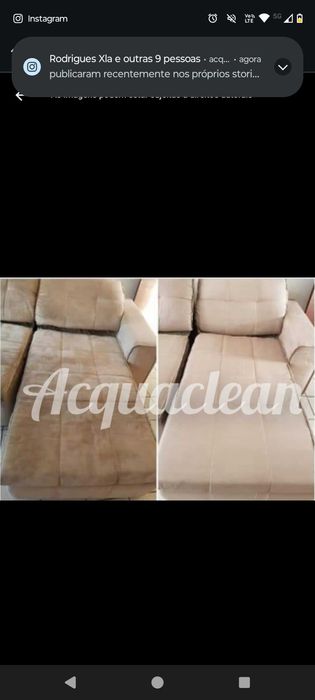 Limpeza de estofos, lavagem a seco