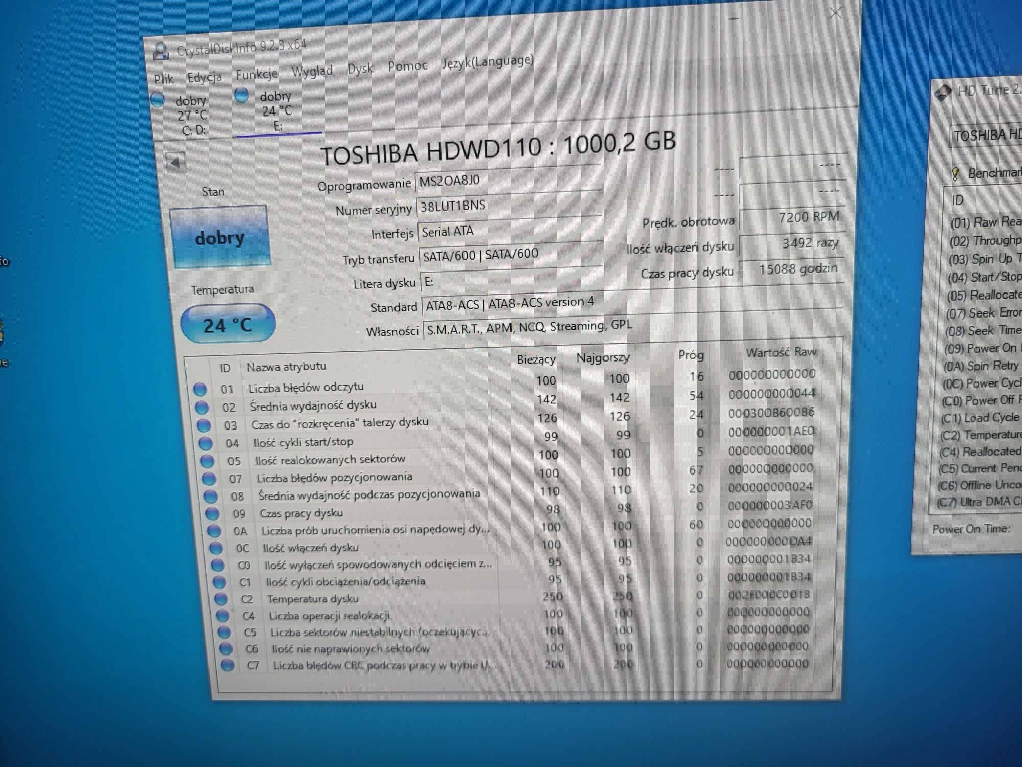 Dysk twardy HDD Toshiba P300 HDWD110 64MB 7200obr  1TB