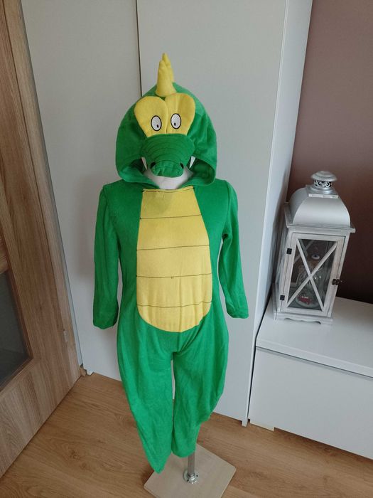 Strój karnawałowy SMOKA DINOZAURA KROKODYLA kostium 104/116 (119)