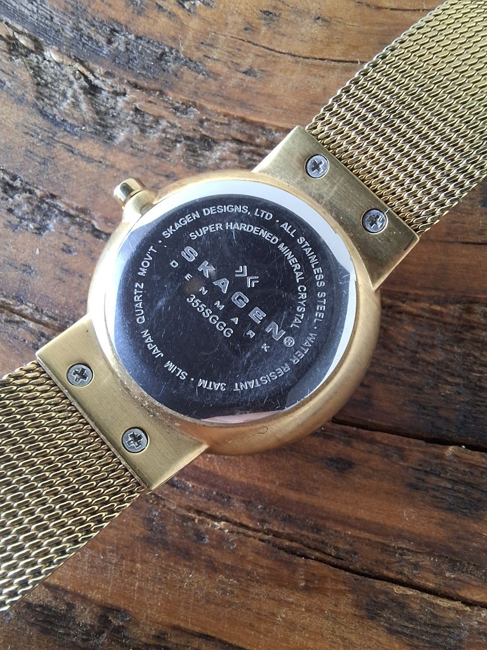 Zegarek złoty Skagen Denmark damski