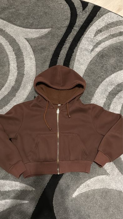Зіп худі xs-s коричневе