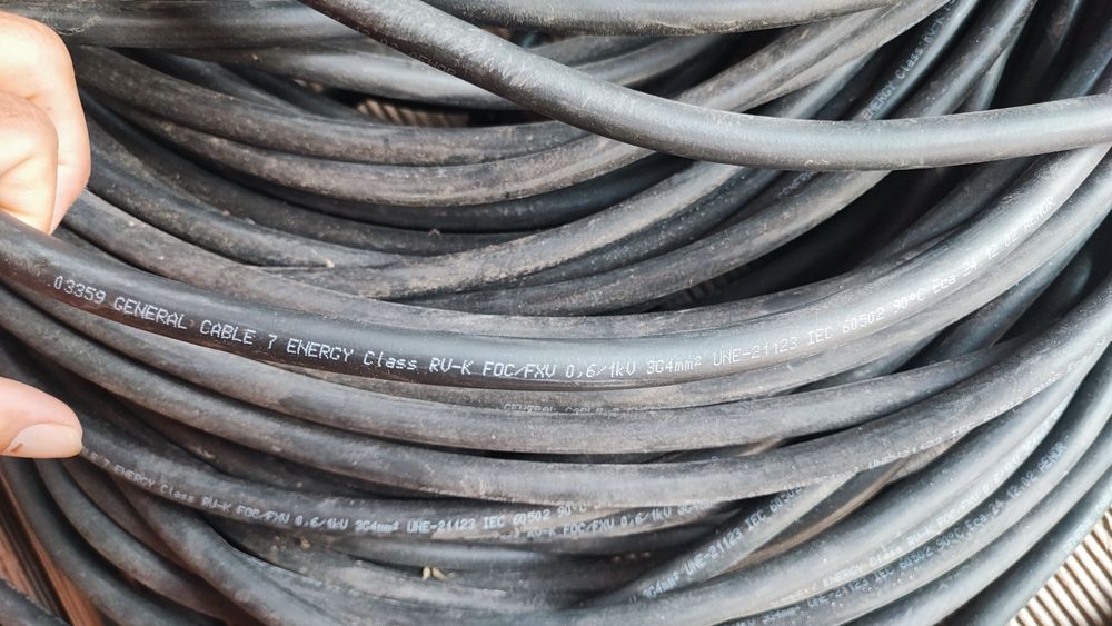 Rolo cabo elétrico 3G 4mm