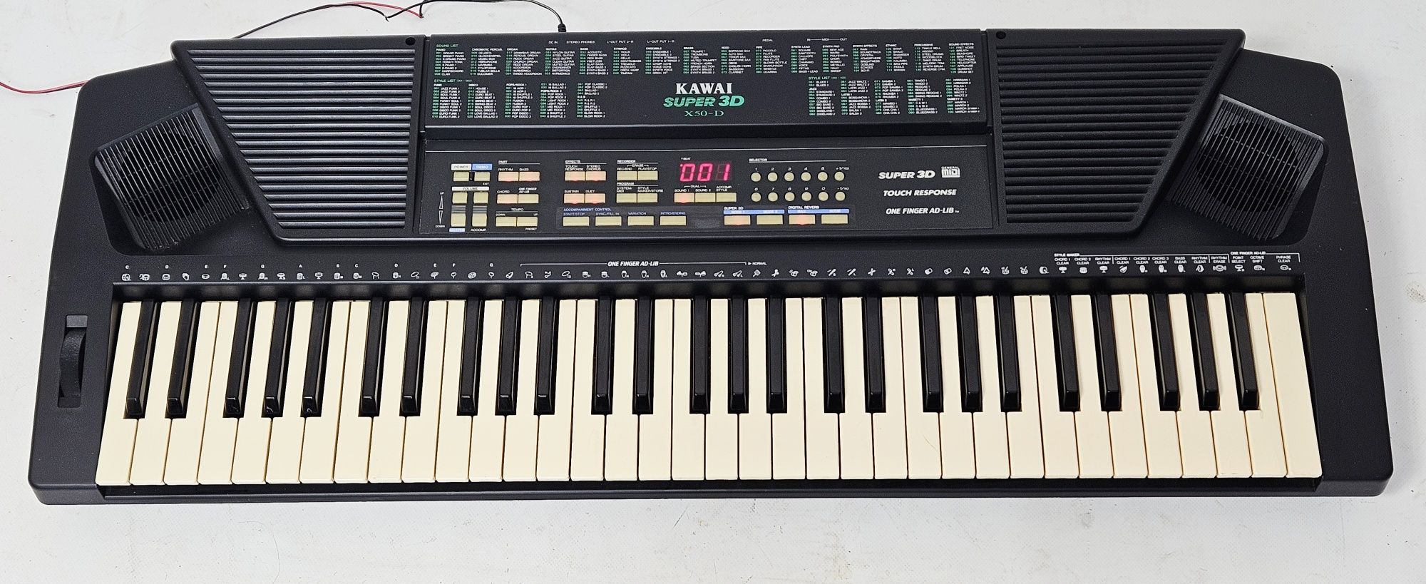 Japoński keyboard Kawai Super 3D X50-D, Dynamiczna klawiatura