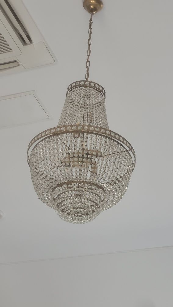 Kryształowa lampa, żyrandol wiszący Amsterdam Impero 50