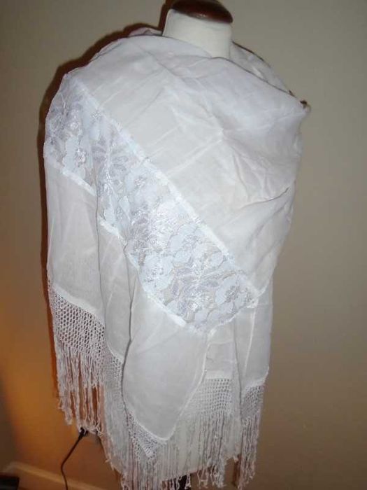 Lenço / écharpe vintage renda