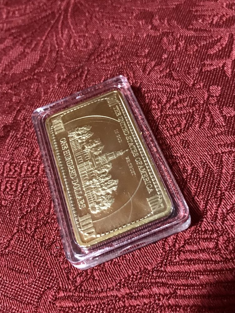 Коллекционная монета 100 долларов 100$ 100USD в капсуле новая!