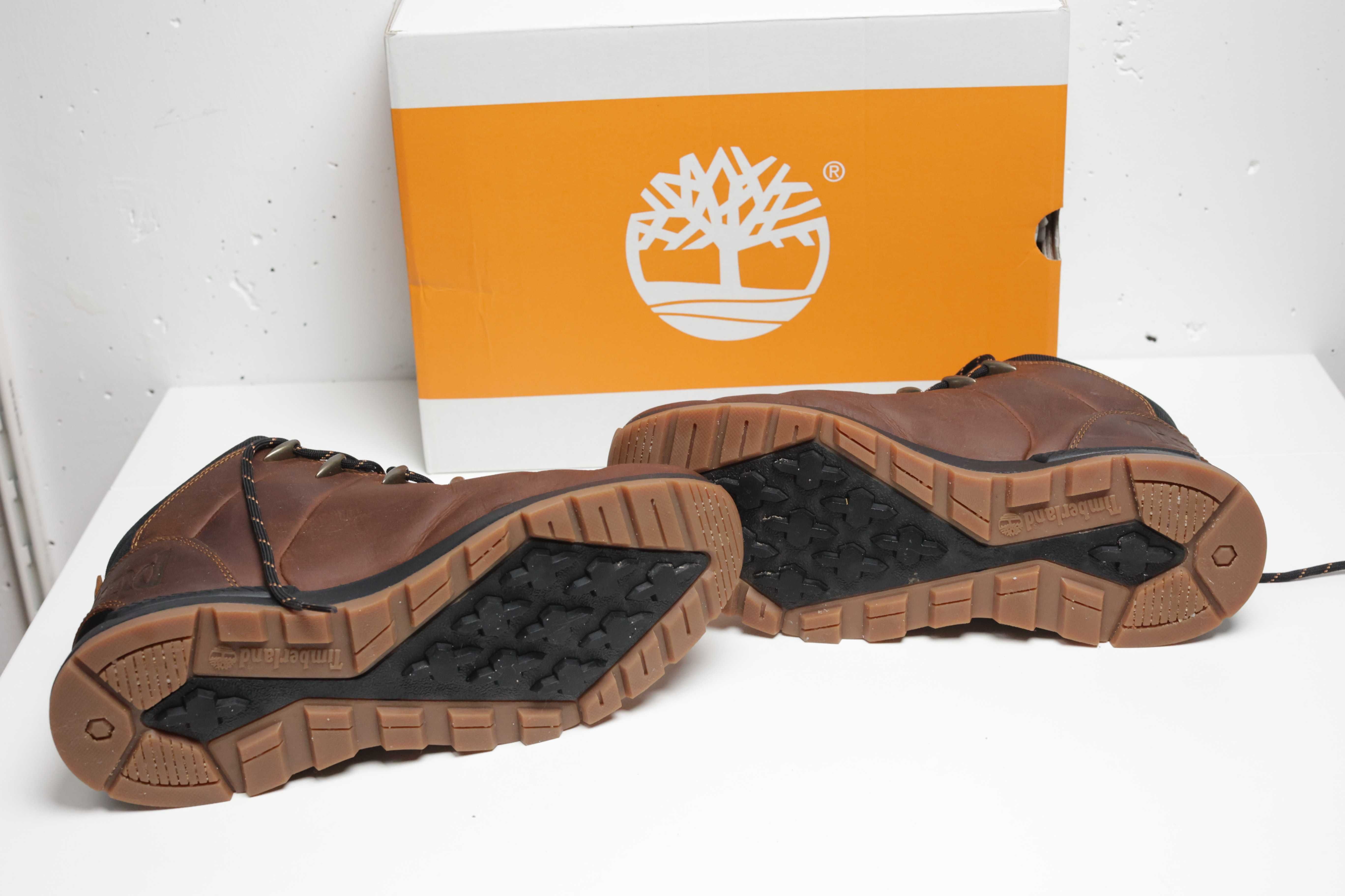 J.NOWE Timberland Męskie MID SPRINT TREKKER MD BRN Regent LTHR rozm 45