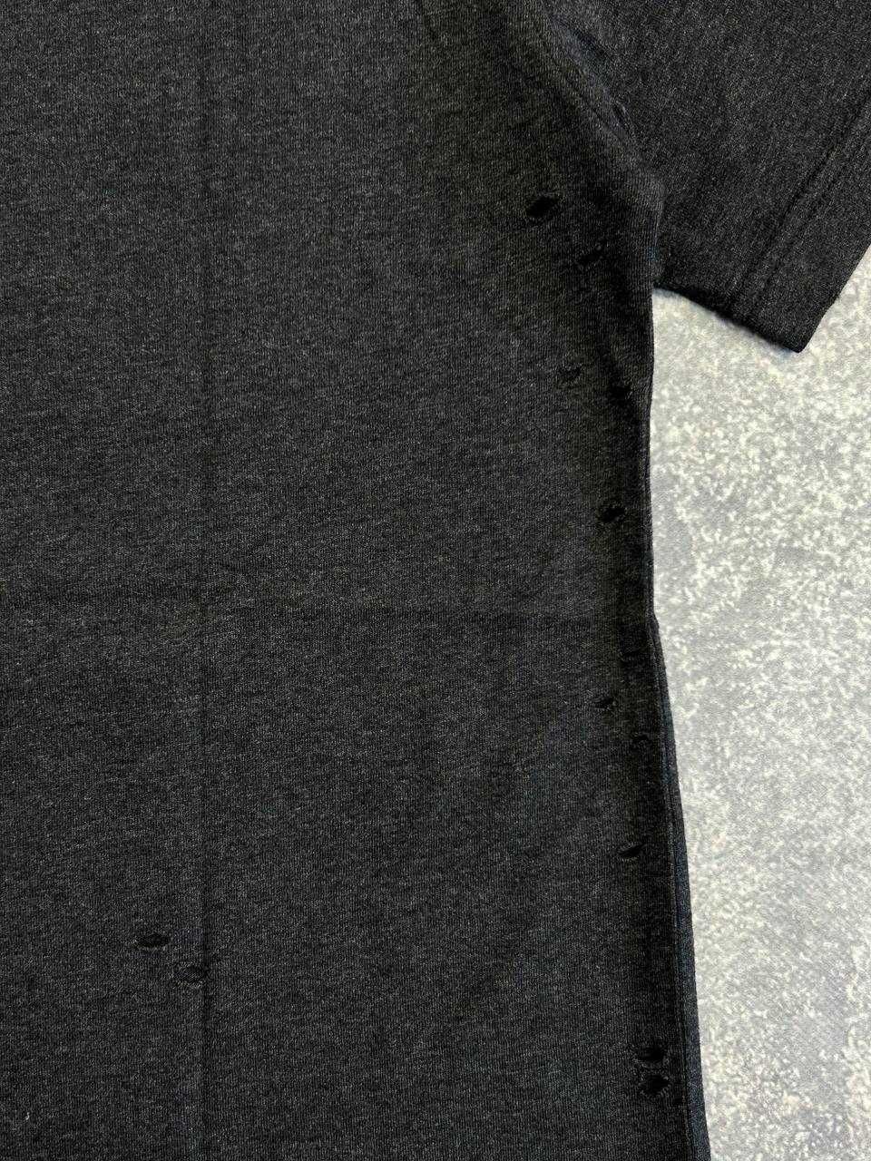 Футболка Acne Studios чорна archive черная opium distressed M S