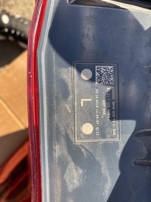 Задние фонари bmw 5 G30