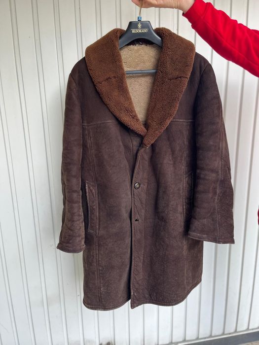 Kożuch męski z prawdziwej skóry