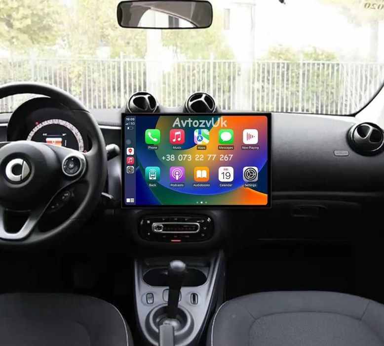 Android 14 SMART Mercedes Benz GPS USB Смарт 2 дин CarPlay Магнитола