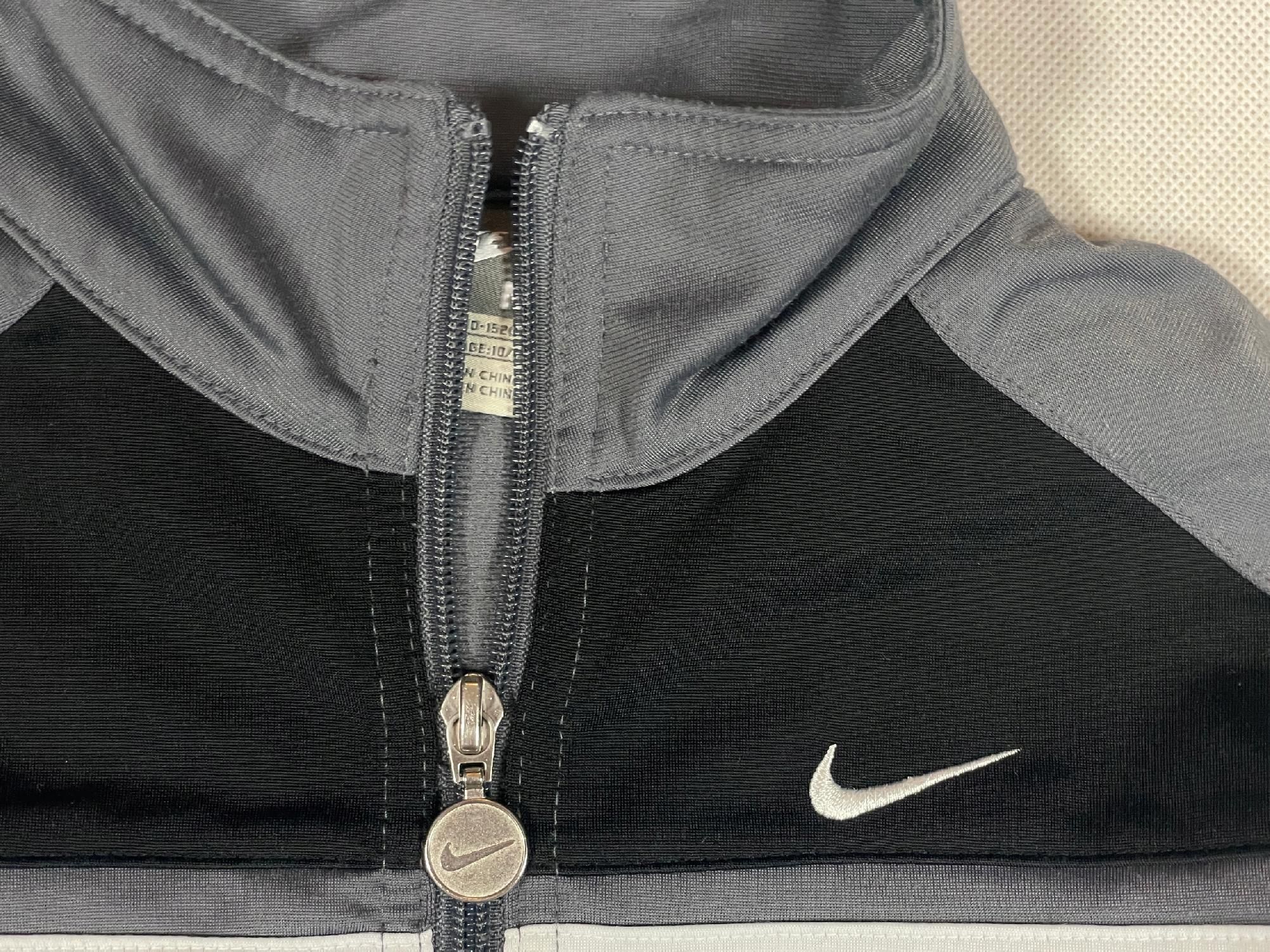 Nike Bluza Dziecięca Męska Szara Zamek Bez Kaptura Unikat Klasyk 10Y