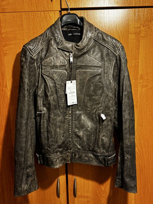 Kurta meska skora naturalna rozmiar M zara / motocyklowa