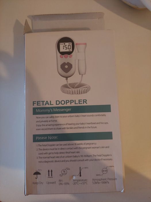 Fetal Doppler, aparelho para ouvir batimentos cardiacos do bebe