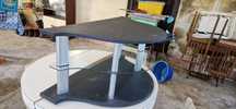 Mesa tv com duas prateleiras
