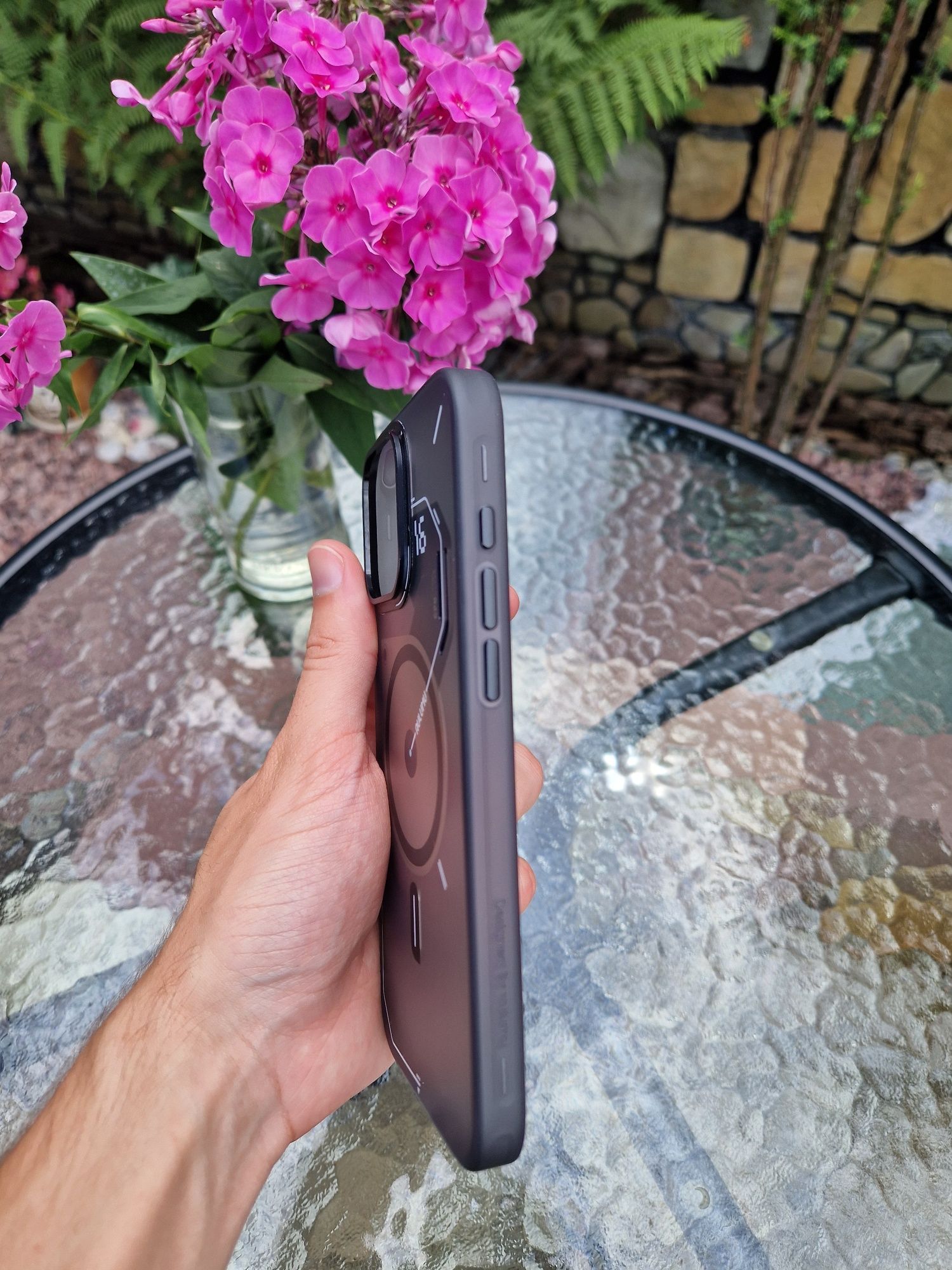 Чохол для iPhone 16 Pro Max Aulumu A16 Semi-Translucent Frosted Case